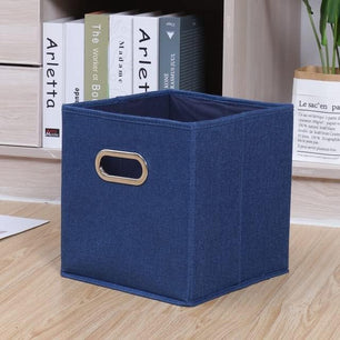 Foldable Storage Cube Bin With Handle