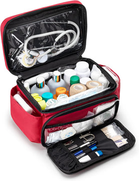 Multi-Compartment Medicine Organizer Bag