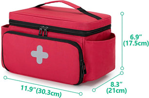 Multi-Compartment Medicine Organizer Bag