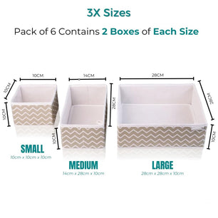 Drawer Organizers Pack Of 6