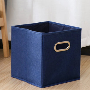 Foldable Storage Cube Bin With Handle