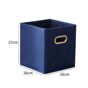 Foldable Storage Cube Bin With Handle