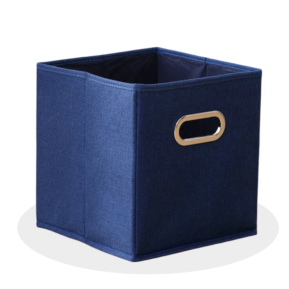 Foldable Storage Cube Bin With Handle