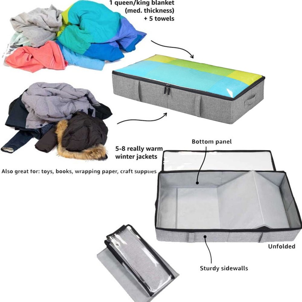 Foldable Under The Bed Storage Organizer